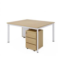 Cụm Bàn Làm Việc 2 Người Chân Oval Nd115