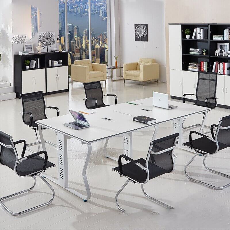 Bàn họp chân sắt hiện đại,Bàn họp chân sắt 8 người.