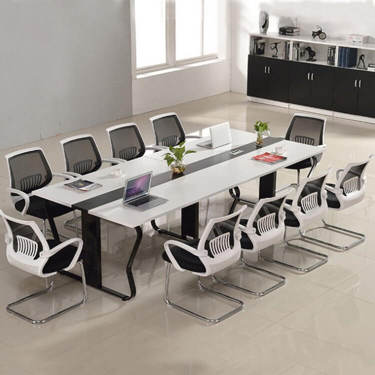 Bàn họp chân nhập khẩu ngồi 8-10 người.