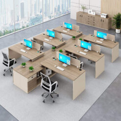 Cụm bàn làm việc 6 người ND138