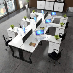 Cụm bàn làm việc 6 người ND142